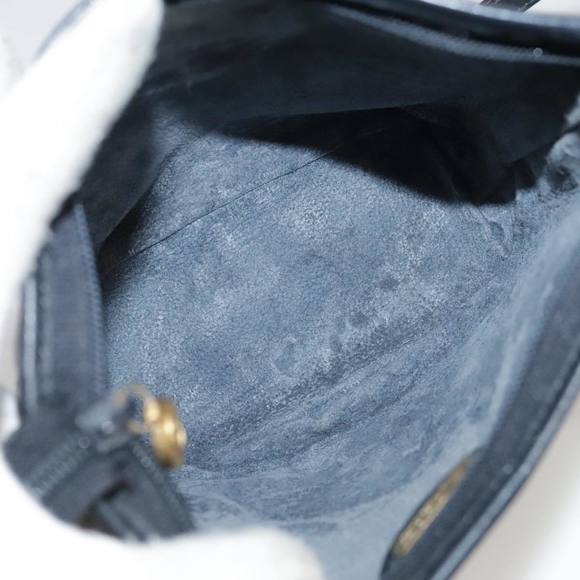 GUCCI Micro GG Supreme Shoulder Bag PVC Navy Gold 007 89 1095 Auth th5584 - Picture 11 of 16
